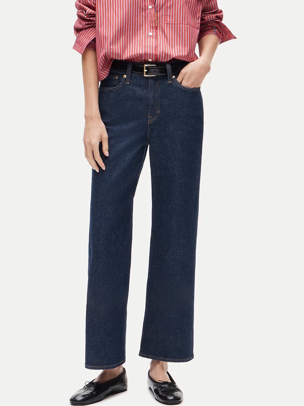 J.Crew ‘96 Slim-wide Jeans Wide Leg Dark Wash Denim Size 27 (US 4)